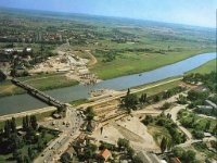 Jadranski most oko 1980. U izgradnji